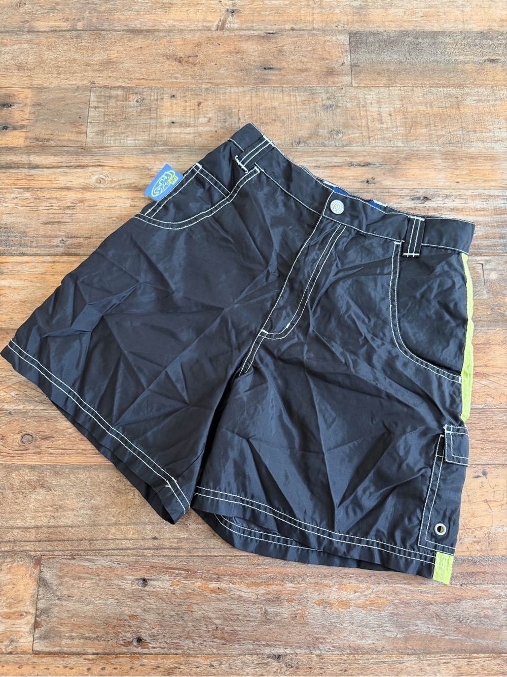 Vintage Lee Pipes BMX Black nylon shorts